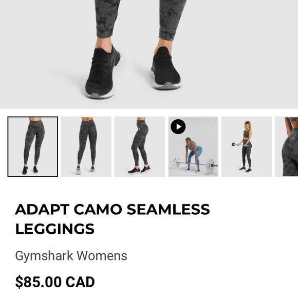 Gymshark 🦈 camo seamless leggings. BRAND NEW-with tags! - Picture 5 of 5